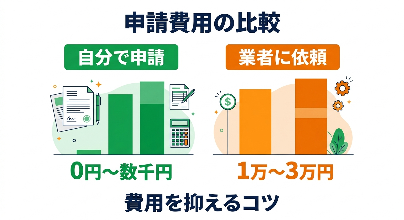 エコキュート補助金の申請費用はいくらかかる？2026年版｜自己負担ゼロにする方法・業者代行費との比較・費用を抑えるコツを解説の補助金解説図